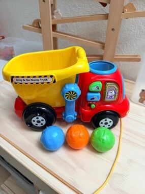 Drop & Go Dump Truck Toy - Yellow, Red, Blue, Orange, Green